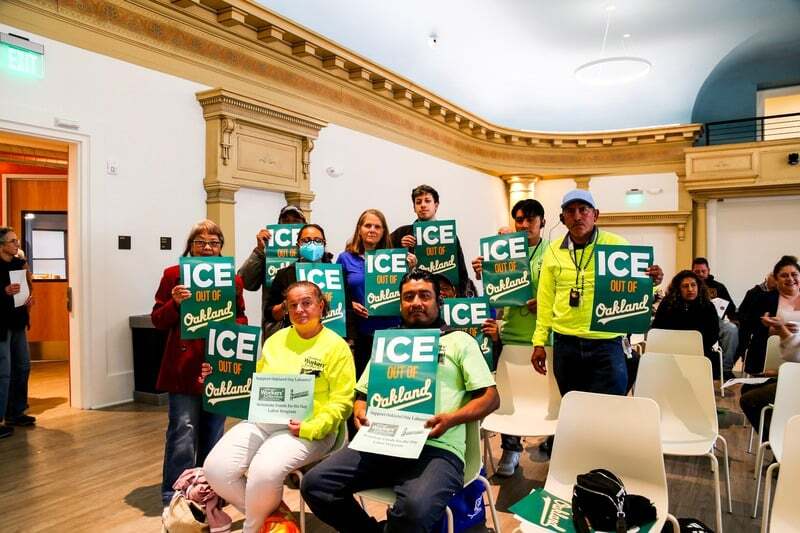 ICE out of Oakland advocates