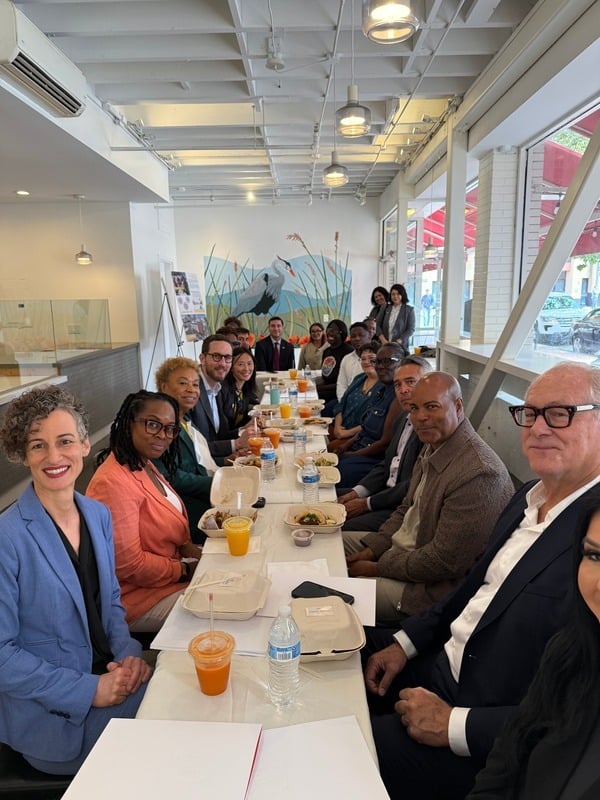Mayor Barbara Lee, State Senator Scott Wiener and others at lunch.